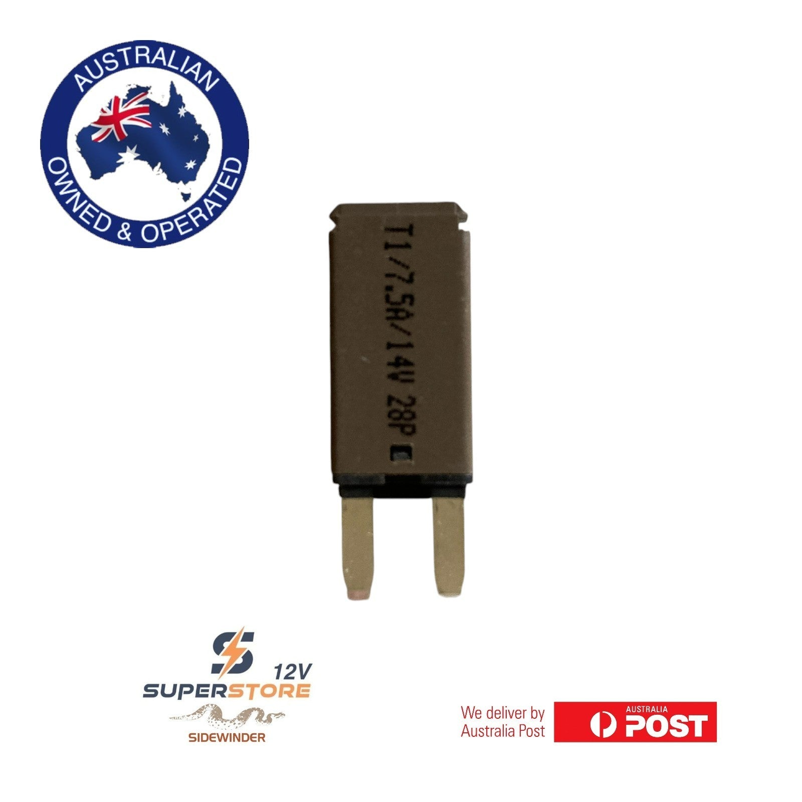 E71 Mini automatic reset circuit breaker 7.5A Fuse Caravan 4x4 Marine Battery